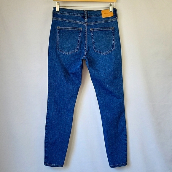 Everlane Mid Rise Skinny Ankle Jeans Medium Wash Size 28 - Picture 4 of 13